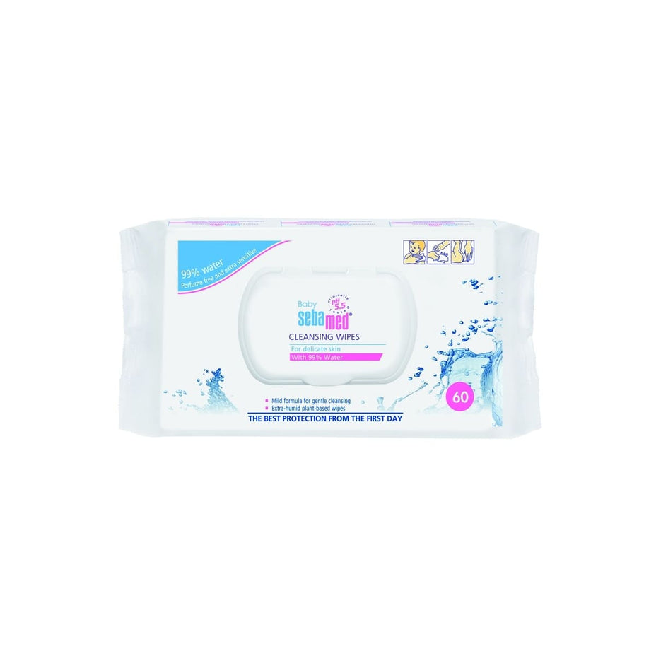 SEBAMED BABY drėgnos servetėlės , 60 vnt.