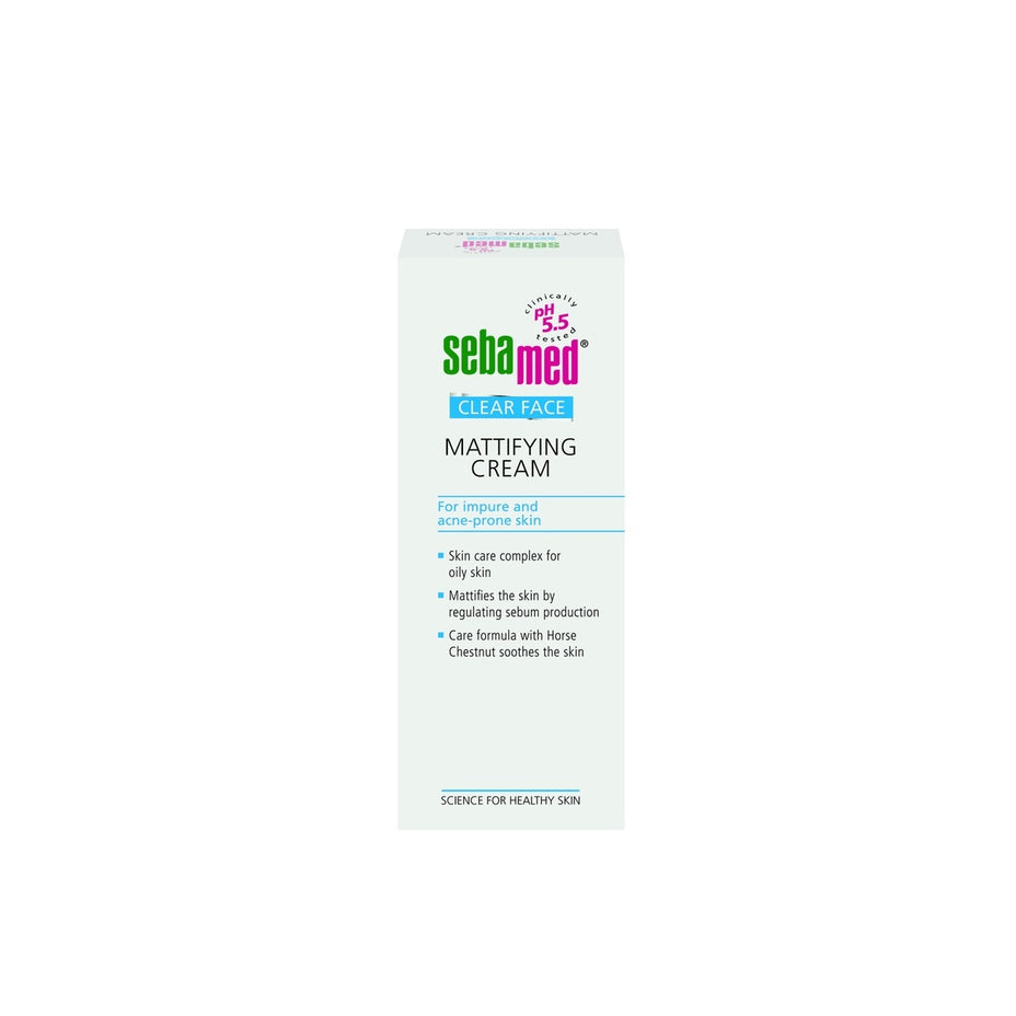 SEBAMED CLEAR FACE Matinio efekto kremas riebiai odai, 50 ml