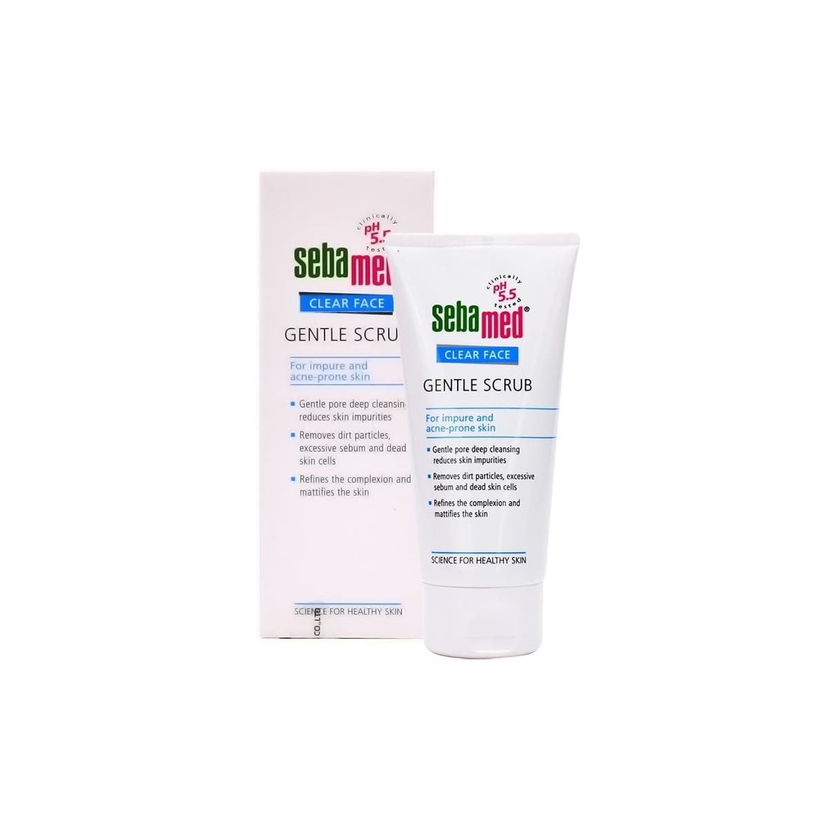 SEBAMED CLEAR FACE švelnus veido šveitiklis riebiai odai, 150 ml