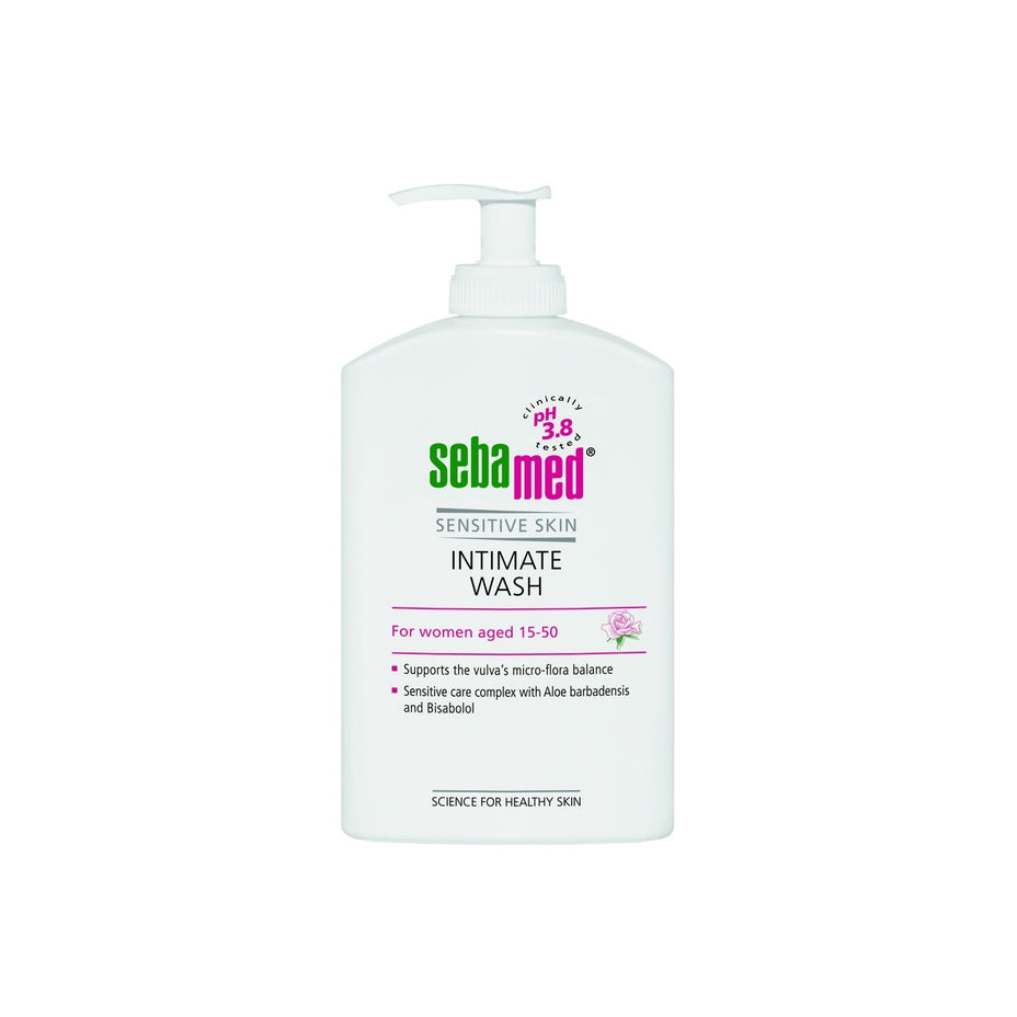 SEBAMED intymios higienos prausikis pH 3,8, su pompa, 400 ml