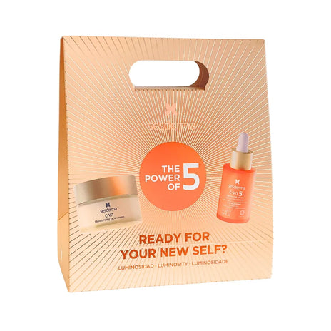 SESDERMA PROMO LUMINOSITY rinkinys ( C-VIT moisturizing veido kremas, 50 ml + C-VIT 5 liposominis veido serumas, 30 ml)