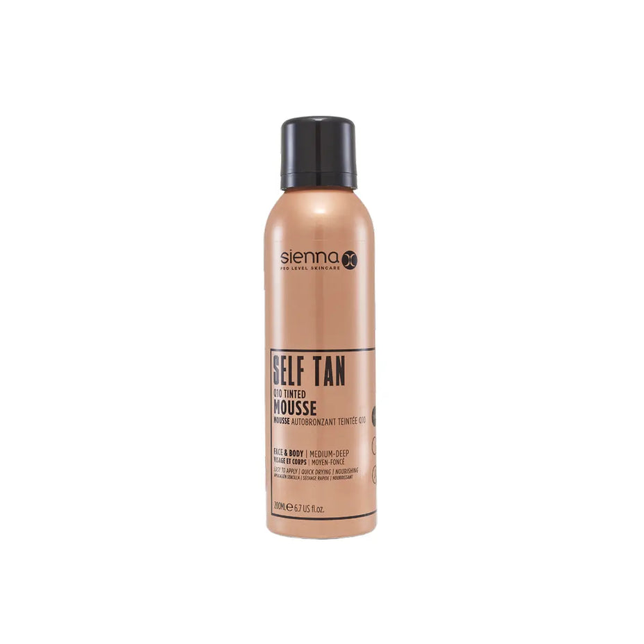 SIENNA X savaiminio įdegio putos su atspalviu Q10 TINTED MOUSEE, 200ml