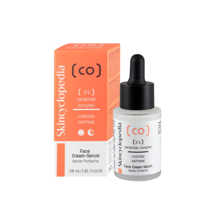 Skincyclopedia drėkinamasis veido serumas su 3% keramidų kompleksu ir koloidiniais avižiniais dribsniais, 30ml
