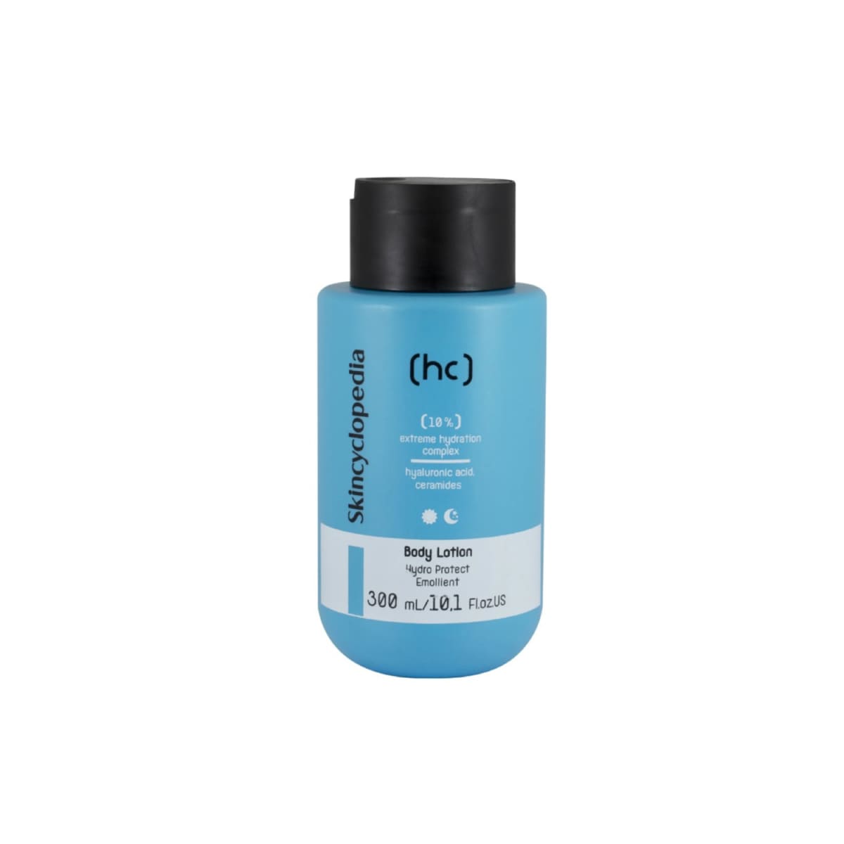 Skincyclopedia kūno losjonas su 10% drėkinamuoju kompleksu, keramidais, hialurono rūgštimi, niacinamidu, 300ml