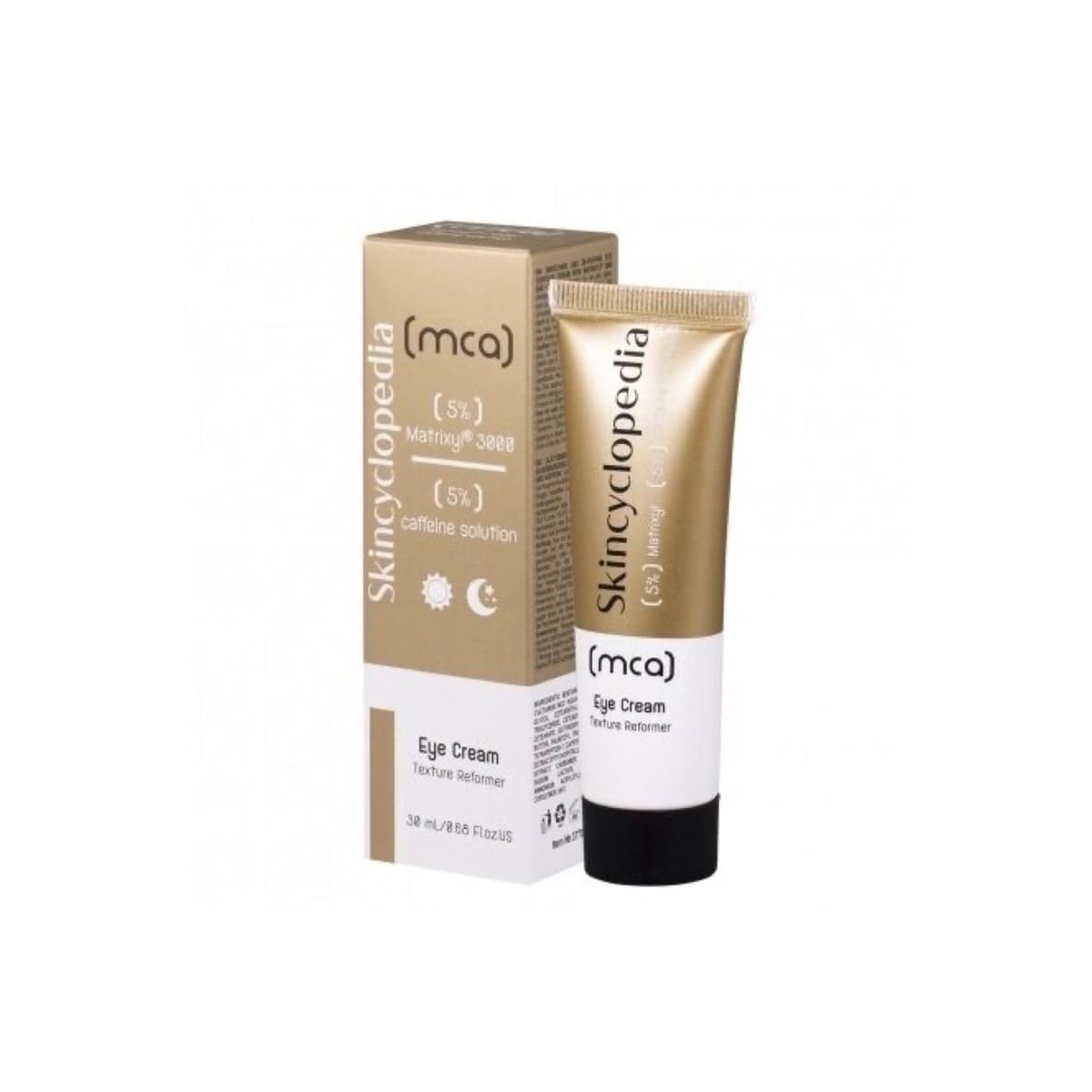 Skincyclopedia paakių kremas nuo senėjimo su 10% Matrixyl3000 peptidų kompleksu ir 5% kofeinu, 30ml