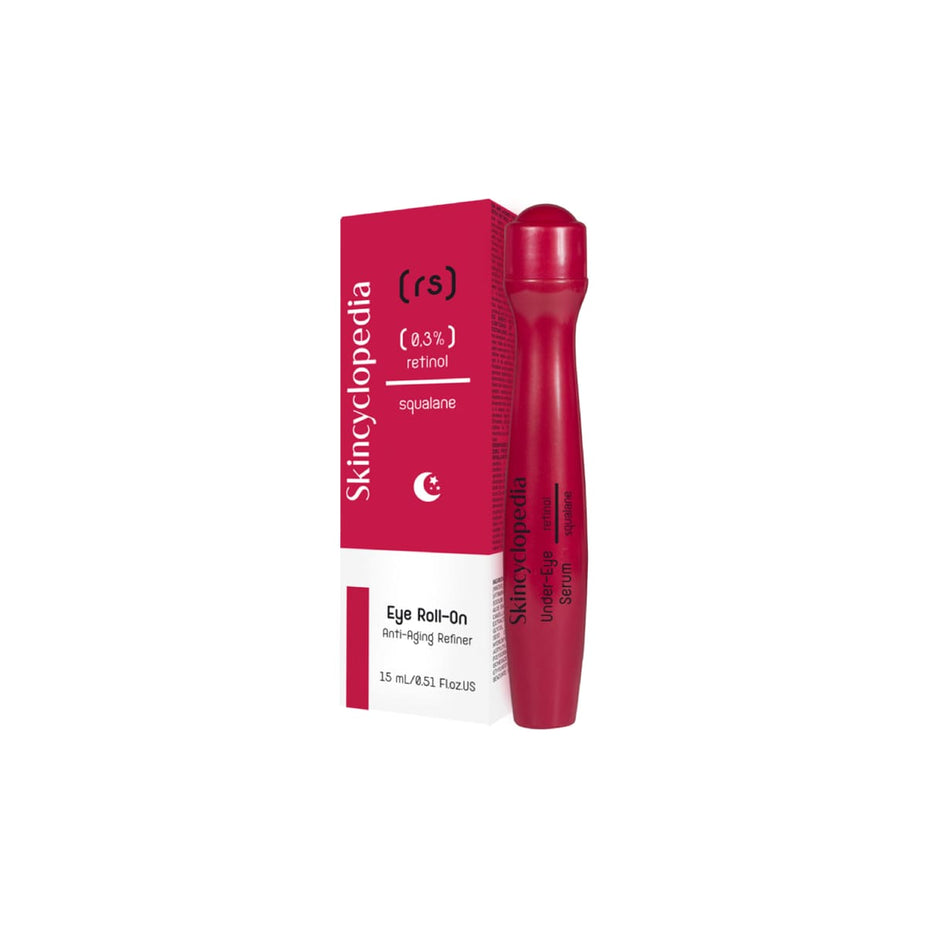 Skincyclopedia rutulinis paakių serumas nuo raukšlių su retinoliu ir skvalenu, 15ml