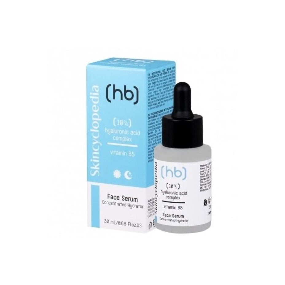 Skincyclopedia veido serumas su 10% Hialurono rūgšties kompleksu ir vit B5, 30ml