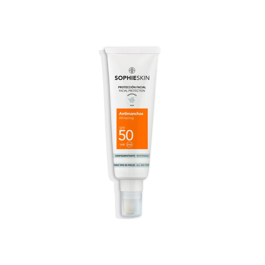 SOPHIE SKIN pigmentines dėmes mažinantis apsauginis veido kremas  SPF50, 50 ml