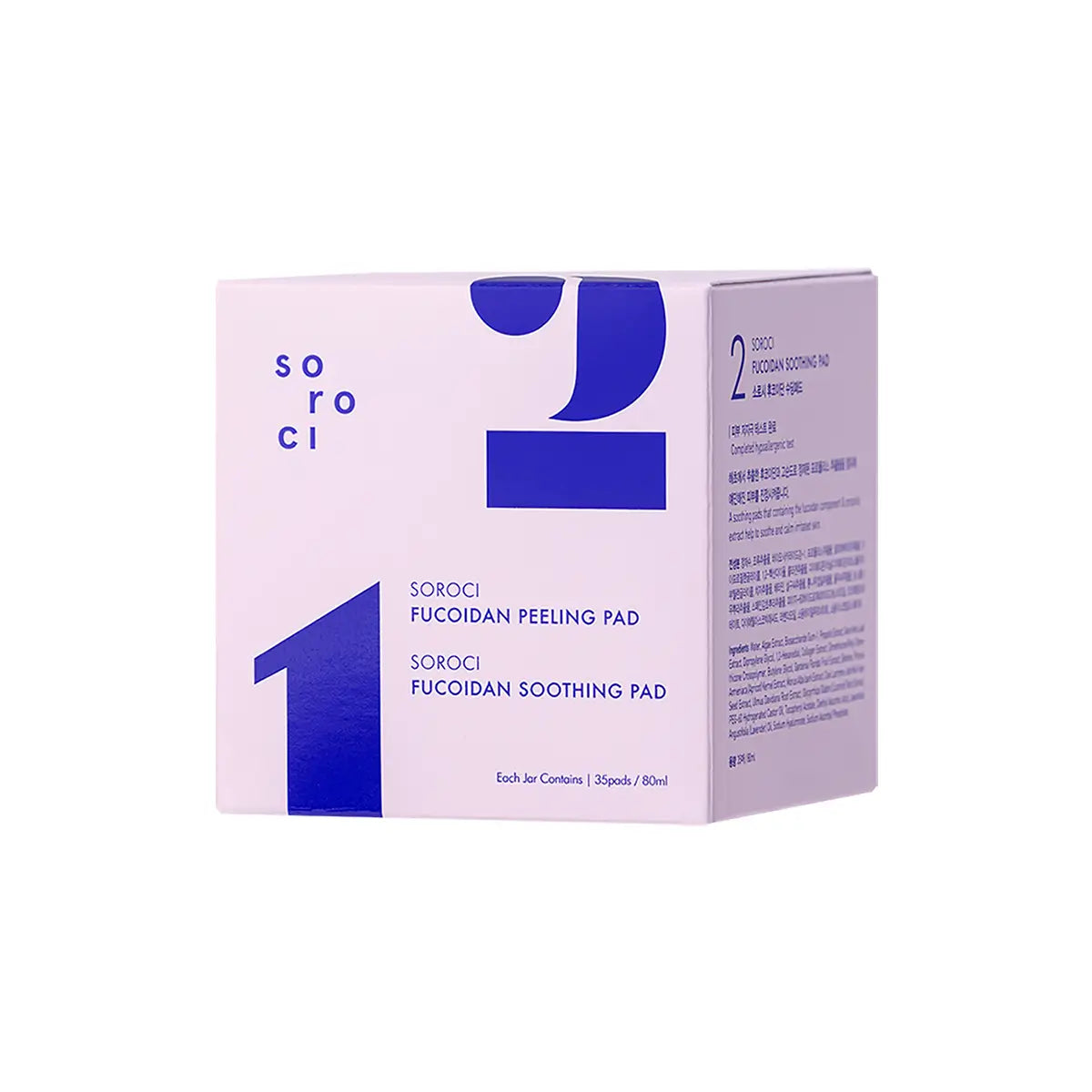 SOROCI Fukoidano šveičiamųjų ir raminamųjų diskelių rinkinys, 70 vnt., 160 ml