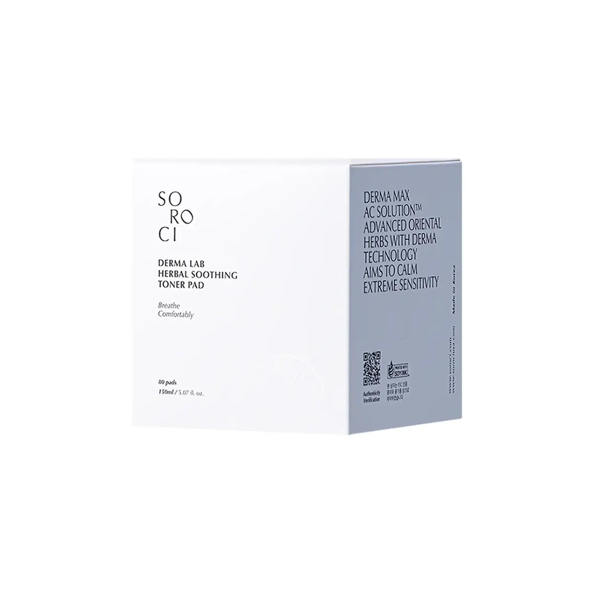 SOROCI raminamieji diskeliai "Derma Lab Herbal" (80 diskelių), 150 ml