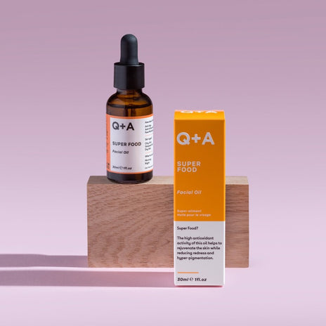 Q+A, Super Food Facial Oil Veido aliejus, 30ml