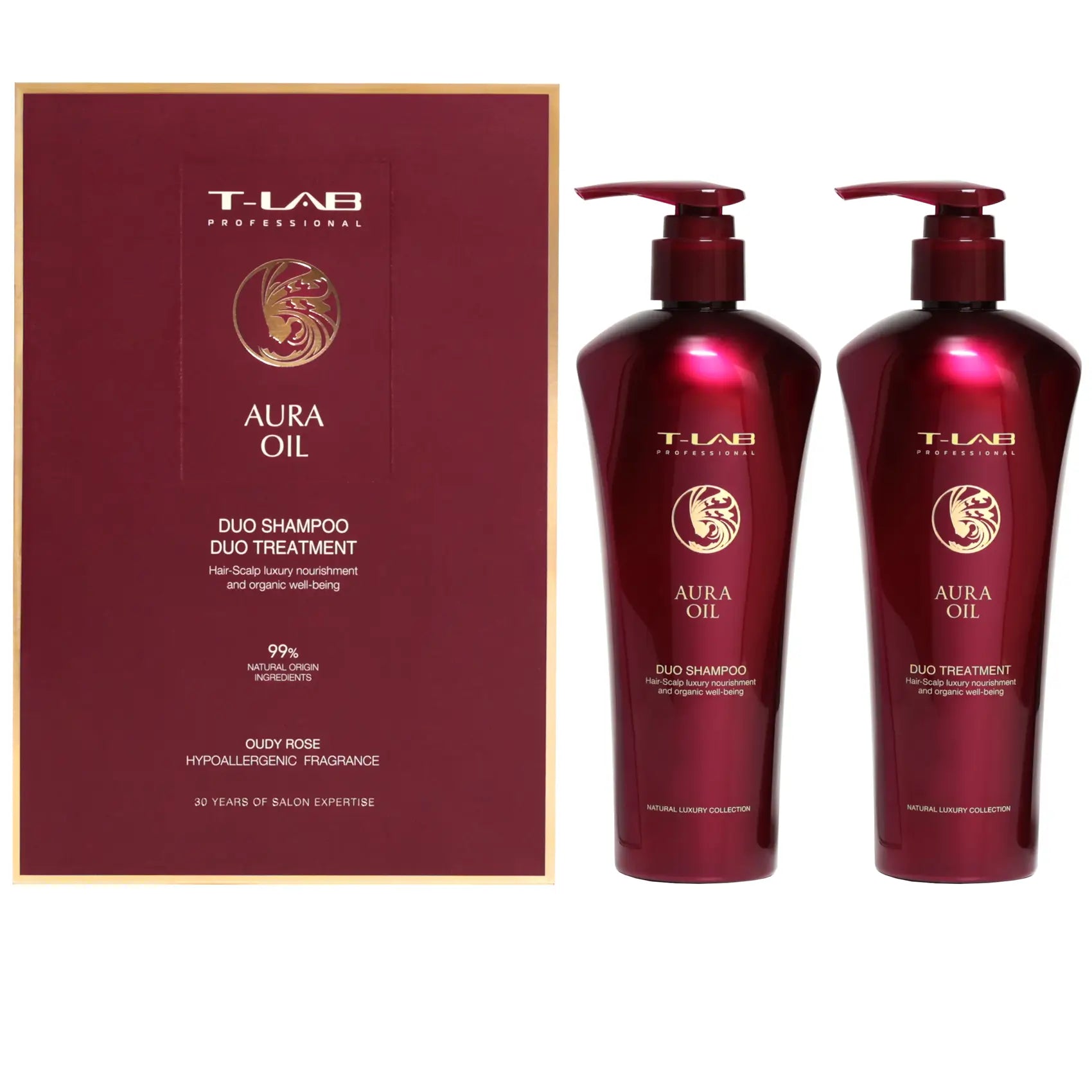 T-LAB Professional Aura Oil Duo šampūno ir kondicionieriaus rinkinys 300ml + 300ml