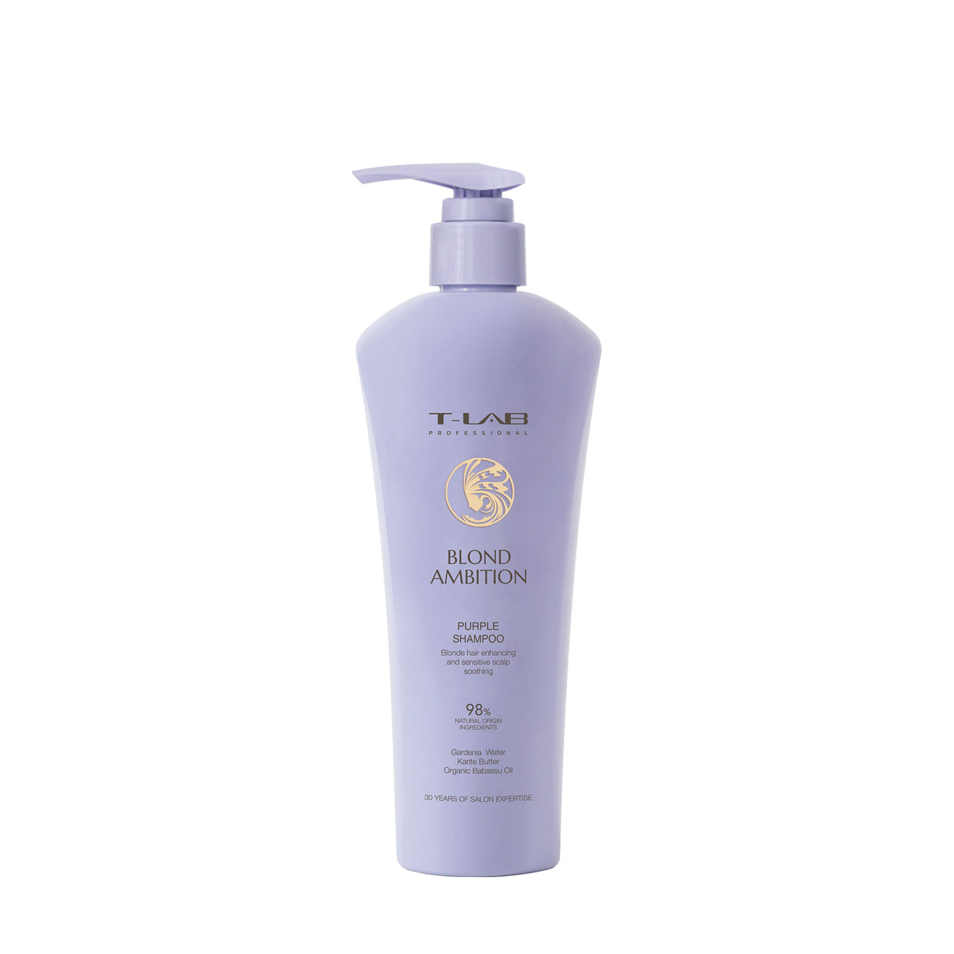 T-LAB Professional Blond Ambition Purple Shampoo Purpurinis šampūnas šviesintiems plaukams