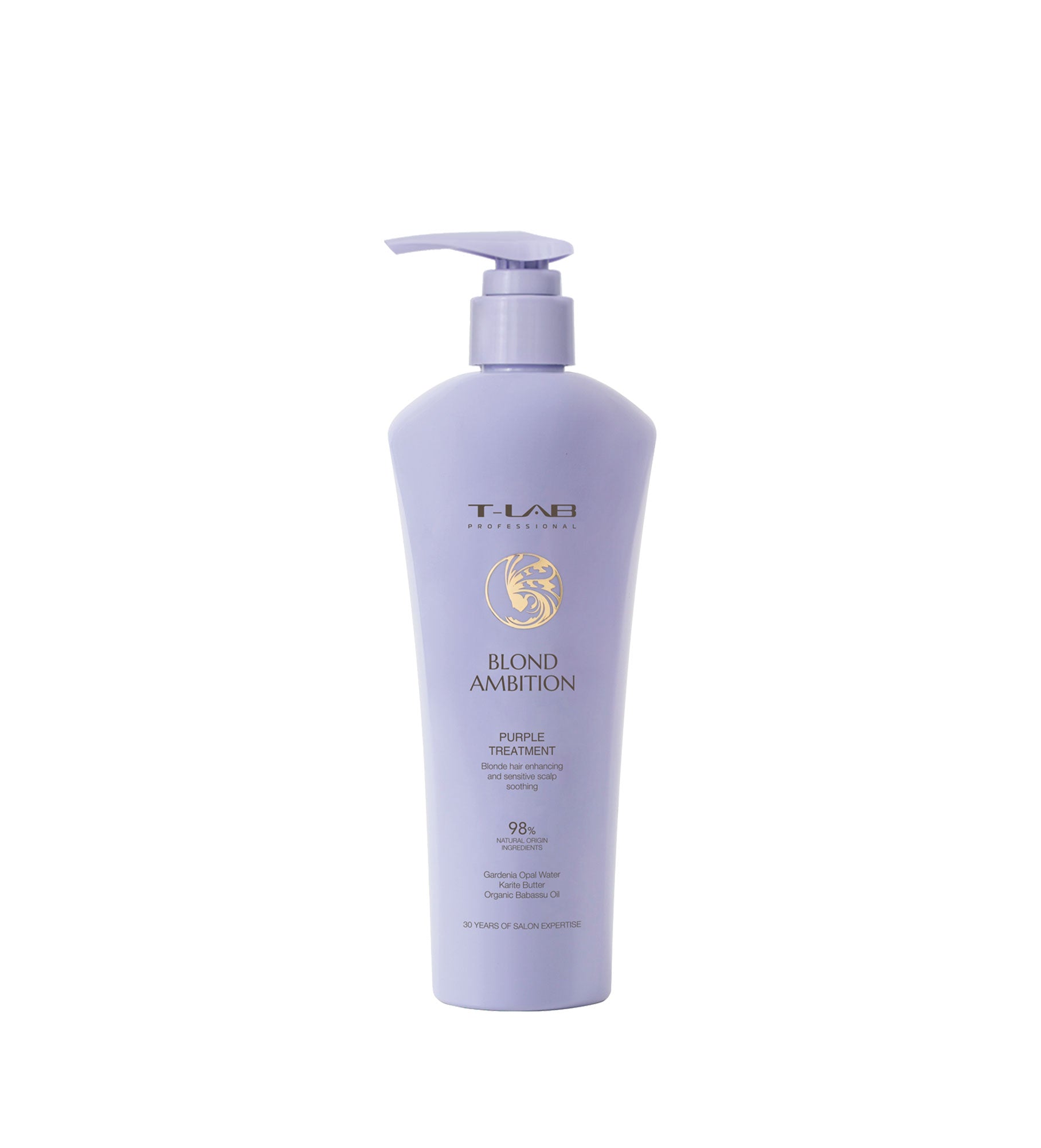 T-LAB Professional Blond Ambition Purple Treatment Purpurinė kaukė šviesintiems plaukams