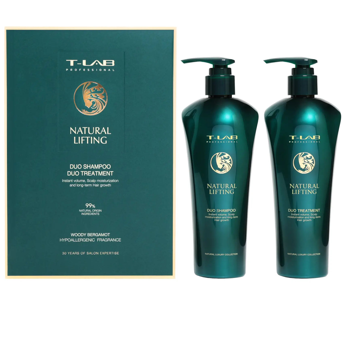 T-LAB Professional Natural Lifting šampūno ir kondicionieriaus rinkinys 300ml + 300ml