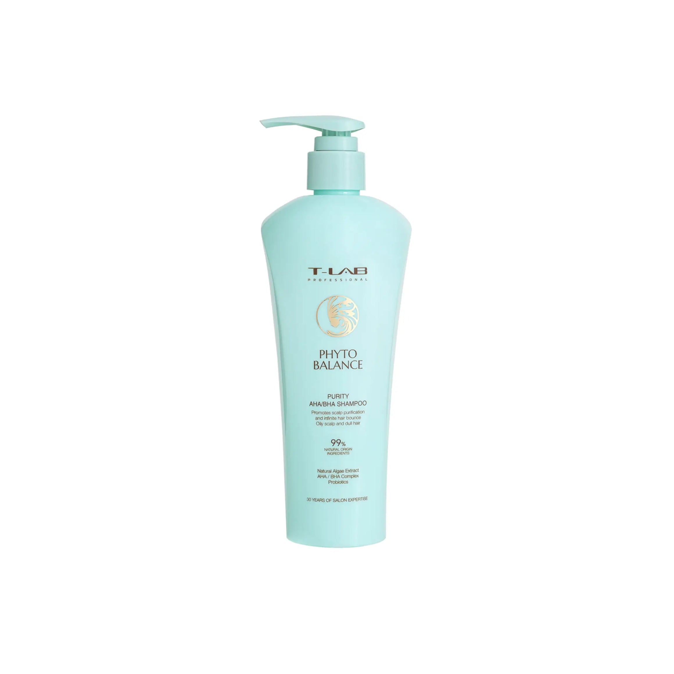 T-LAB Professional Phyto Balance Purity AHA/BHA Shampoo Galvos odą valantis šampūnas su rūgštimis 300ml