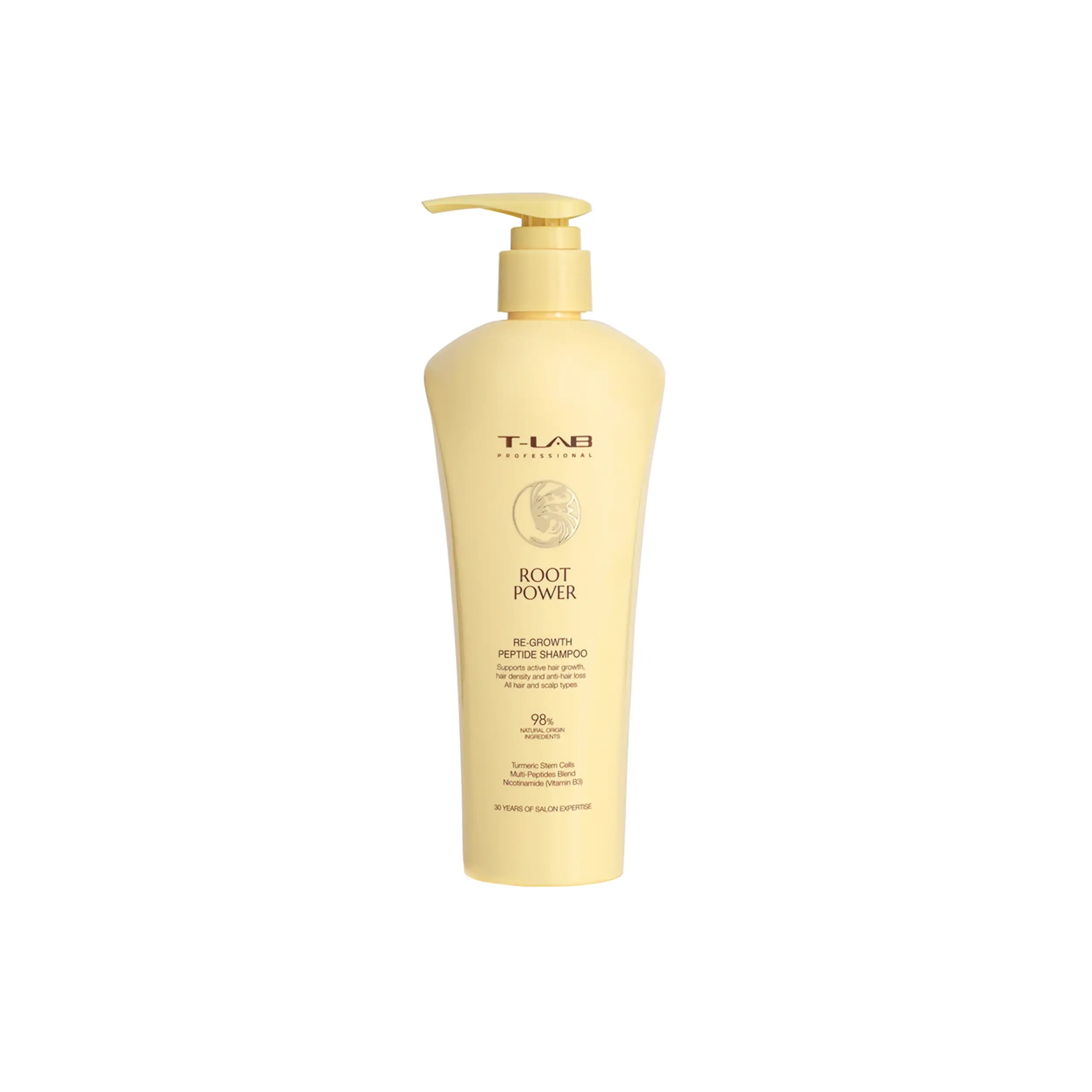 T-LAB Professional Root Power Re-Growth Peptide Shampoo Plaukų augimą skatinantis šampūnas 300ml