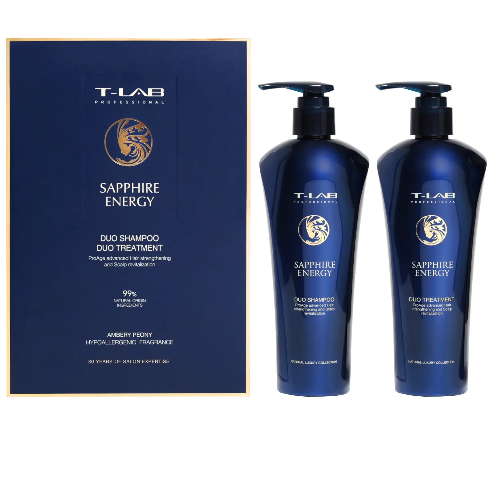 T-LAB Professional SAPPHIRE ENERGY šampūno ir kondicionieriaus rinkinys 300ml + 300ml