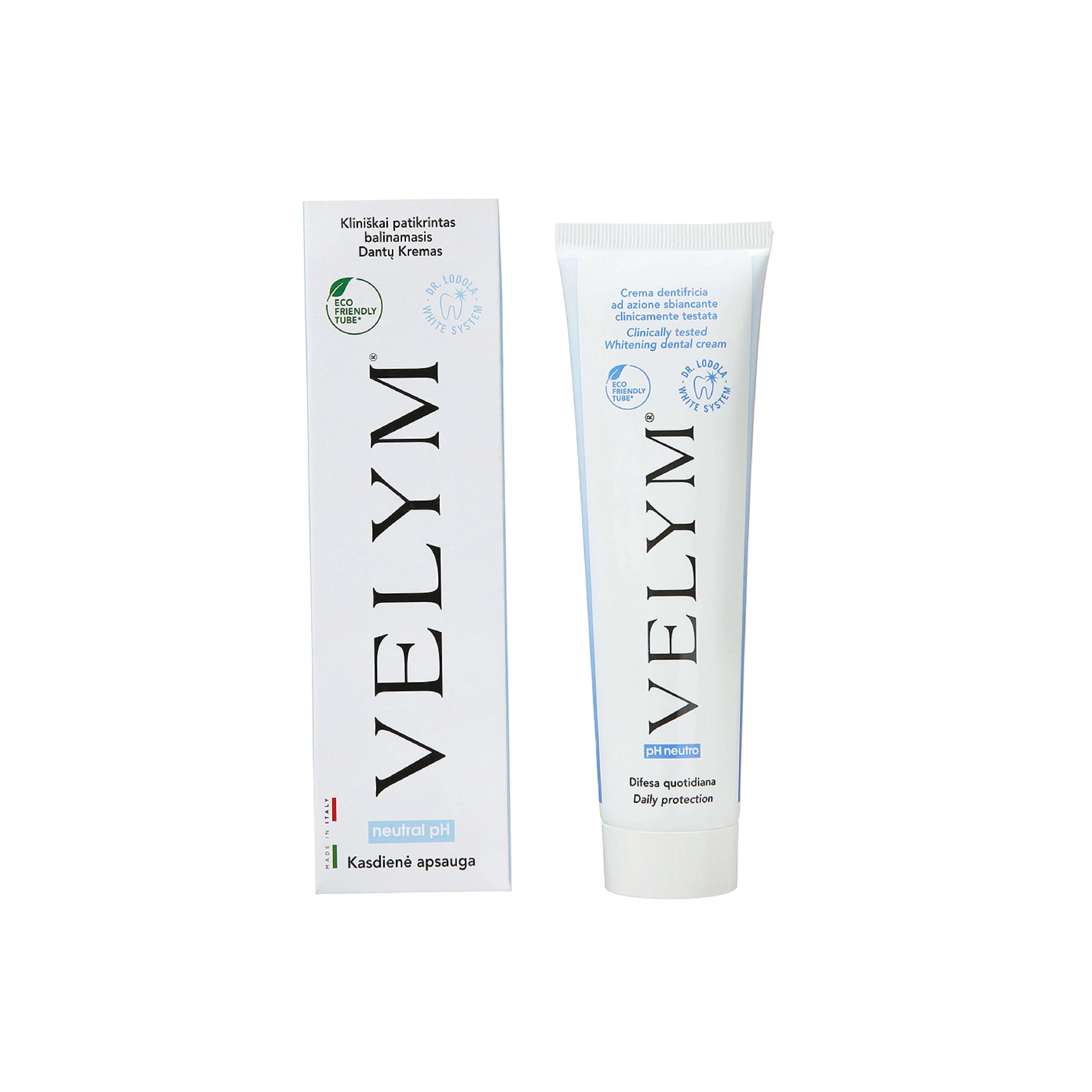 VELYM, balinamasis dantų kremas, 100 ml