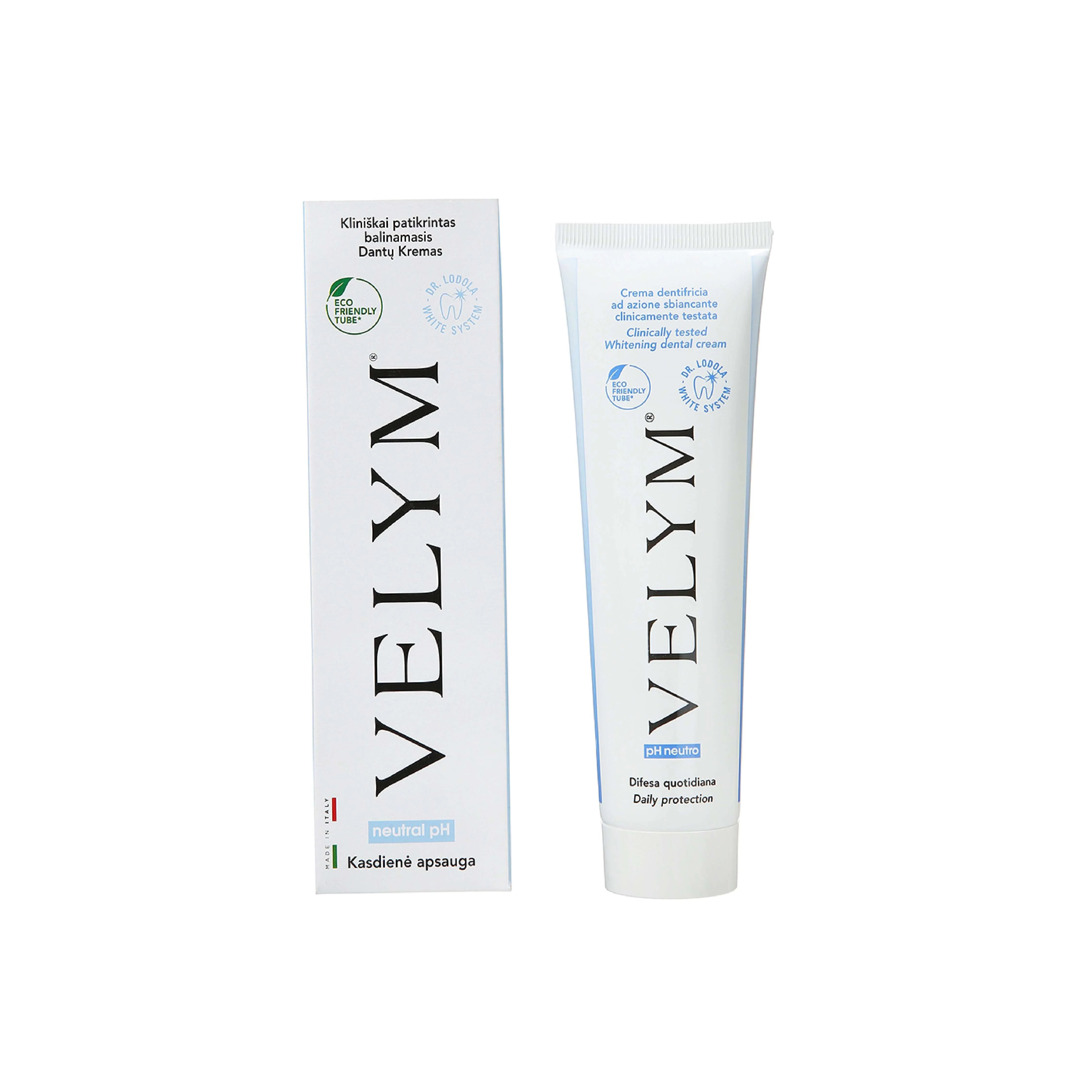 VELYM, balinamasis dantų kremas, 100 ml