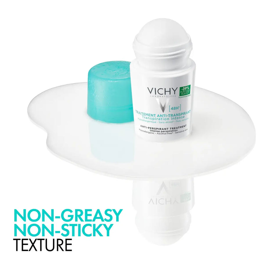 VICHY rutulinis dezodorantas antiperspirantas 48H, nepaliekantis žymių, 50 ml