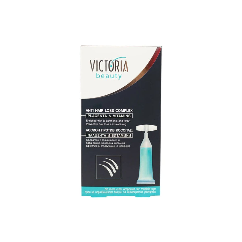 Victoria Beauty ampulės mažinančios plaukų slinkimą su placenta ir vitaminais, 5vnt*10ml