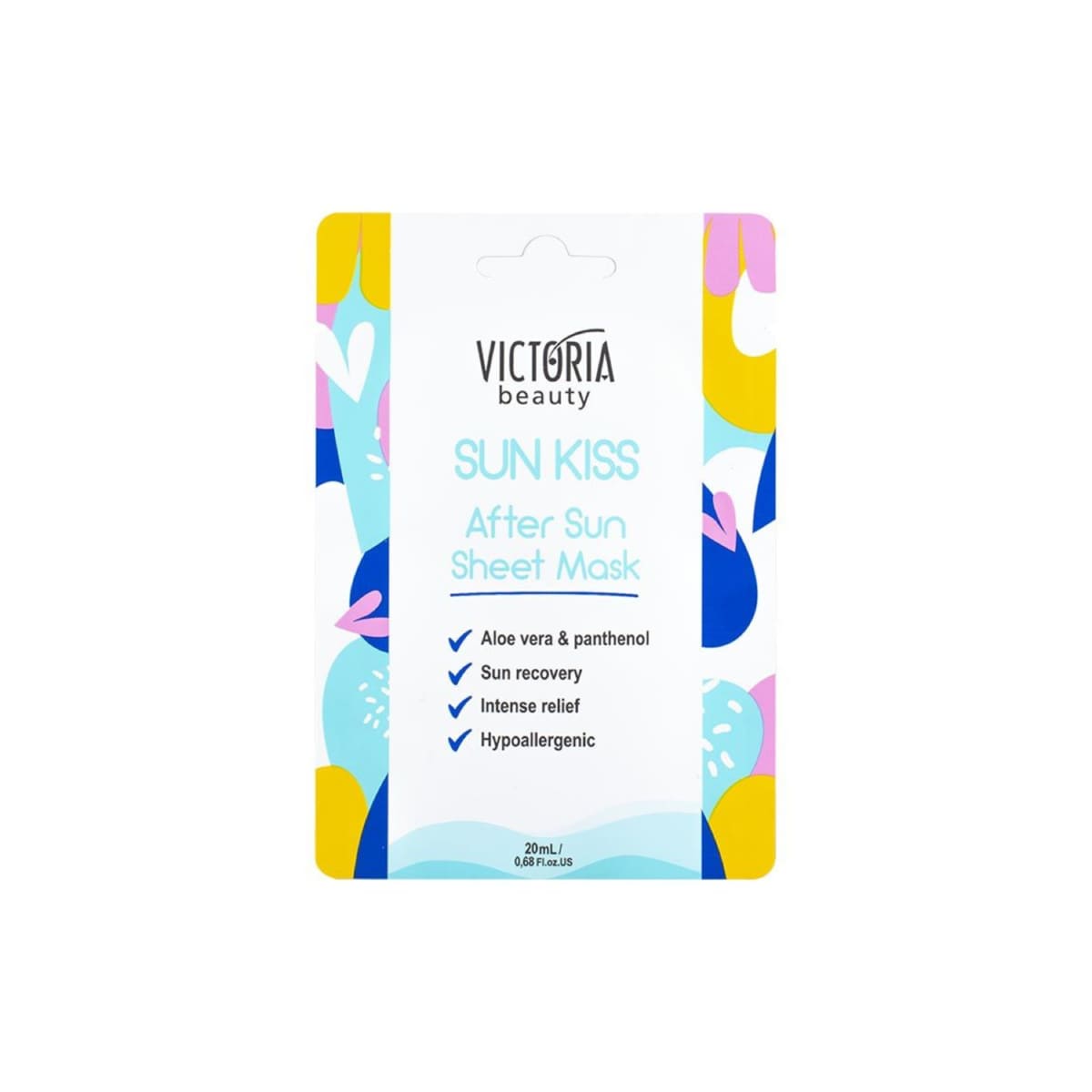 Victoria Beauty lakštinė veido kaukė po saulės, 1vnt