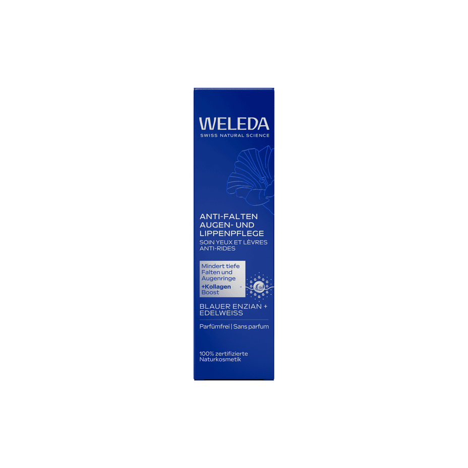 WELEDA Blue Gentian & Edelweiss paakių ir lūpų kremas, 10 ml
