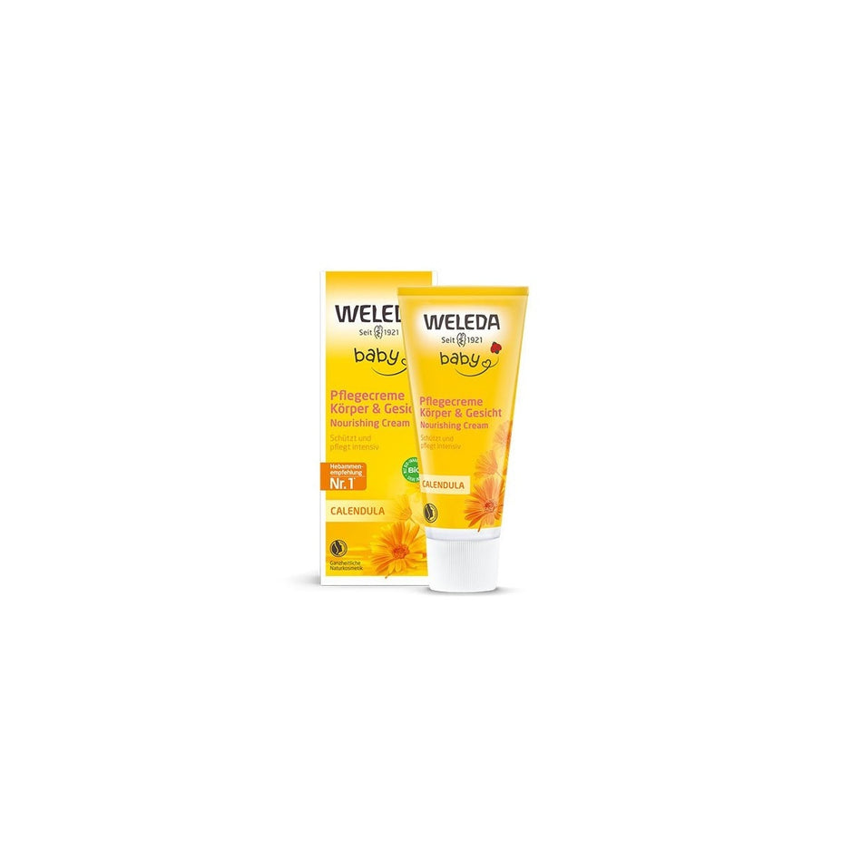 WELEDA CALENDULA BABY drėkinamasis kremas veidui ir kūnui 75ml