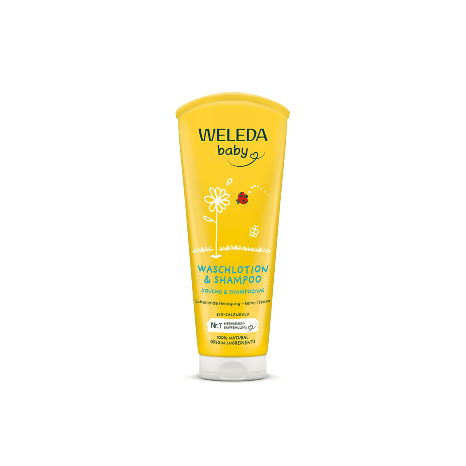 WELEDA CALENDULA BABY šampūnas ir kūno prausiklis,  200 ml