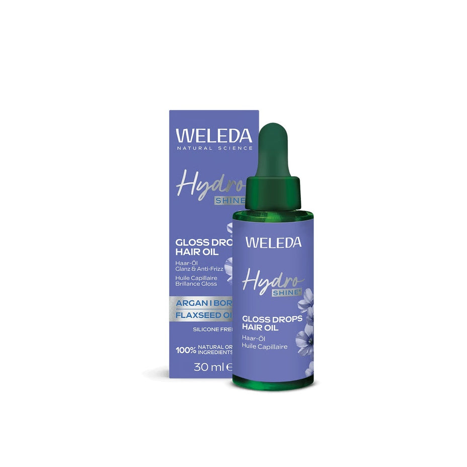WELEDA Hydro Shine plaukų aliejus su alpiniais linais, 30 ml