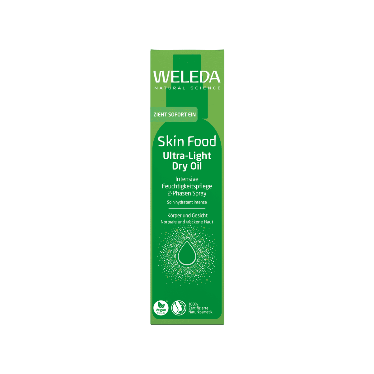 WELEDA Skin Food Ultra-Light Dry Oil, lengvas aliejinis purškiklis, 100ml