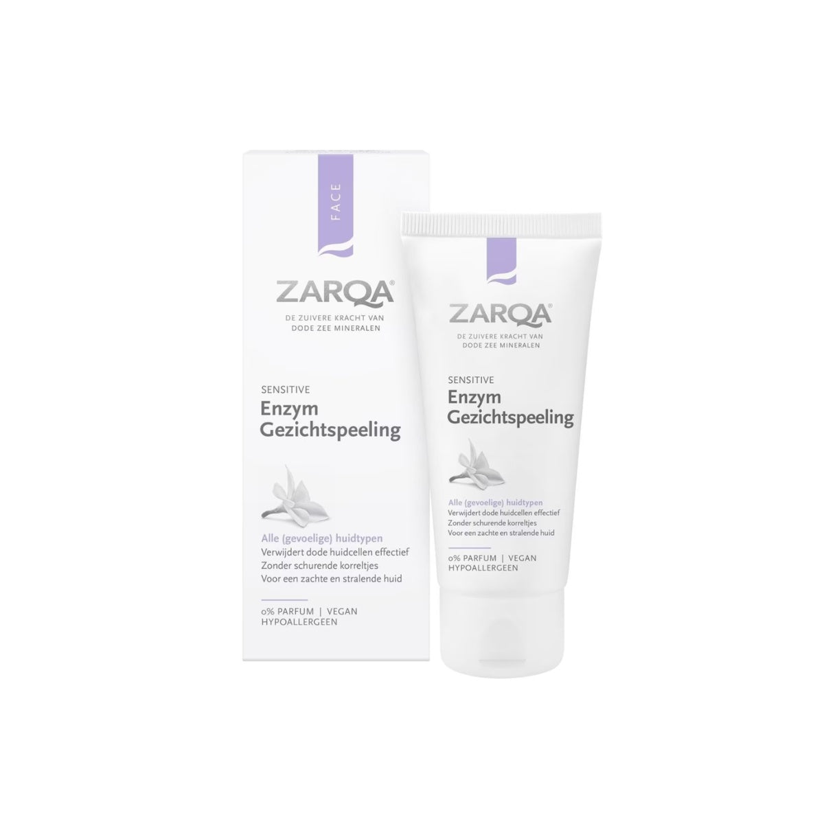 ZARQA enziminis švelnus veido pilingas, 50 ml