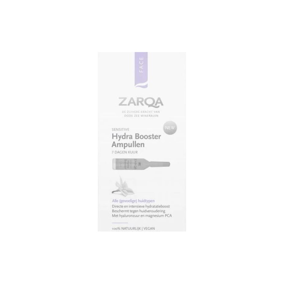 ZARQA HYDRA BOOSTER ampulės, 7 dienų priežiūra