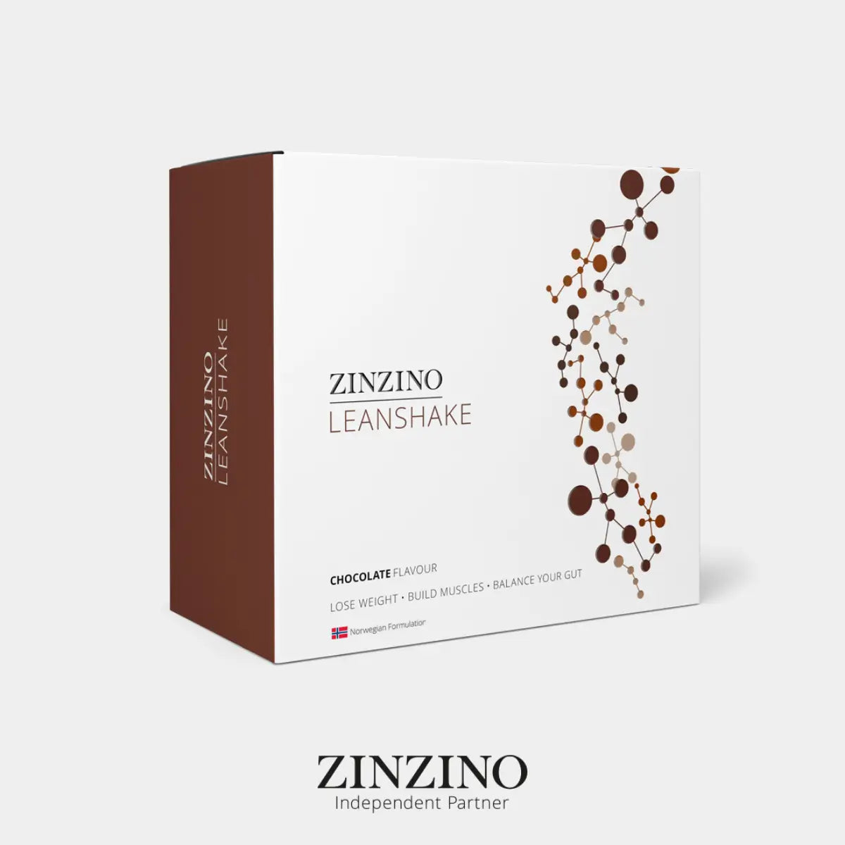 Zinzino, LeanShake kokteilis, šokolado skonio 16x30g