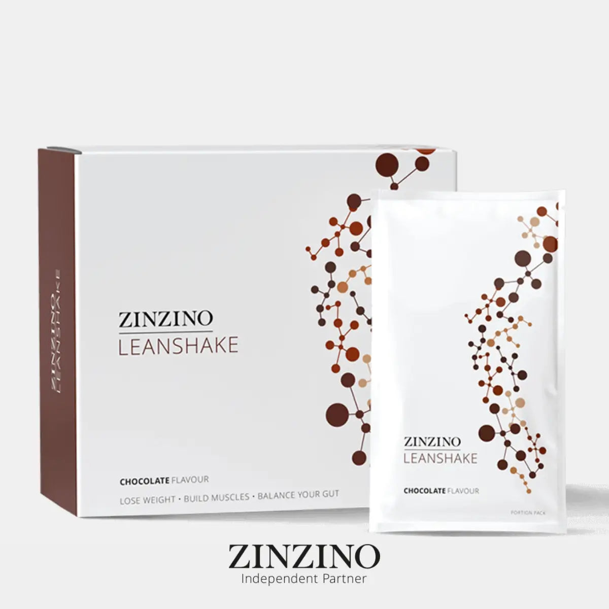 Zinzino, LeanShake kokteilis, šokolado skonio 16x30g