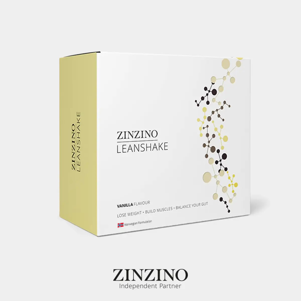 Zinzino, LeanShake kokteilis, vanilės skonio 16x30g